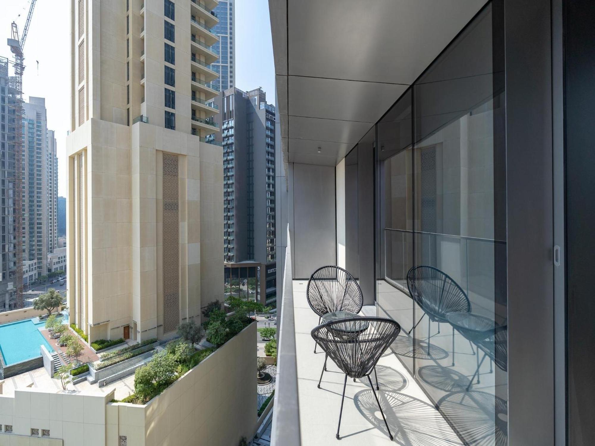 Luxurious Stylish Apartments Across Dubai Mall Burj Khalifa City Views Dış mekan fotoğraf