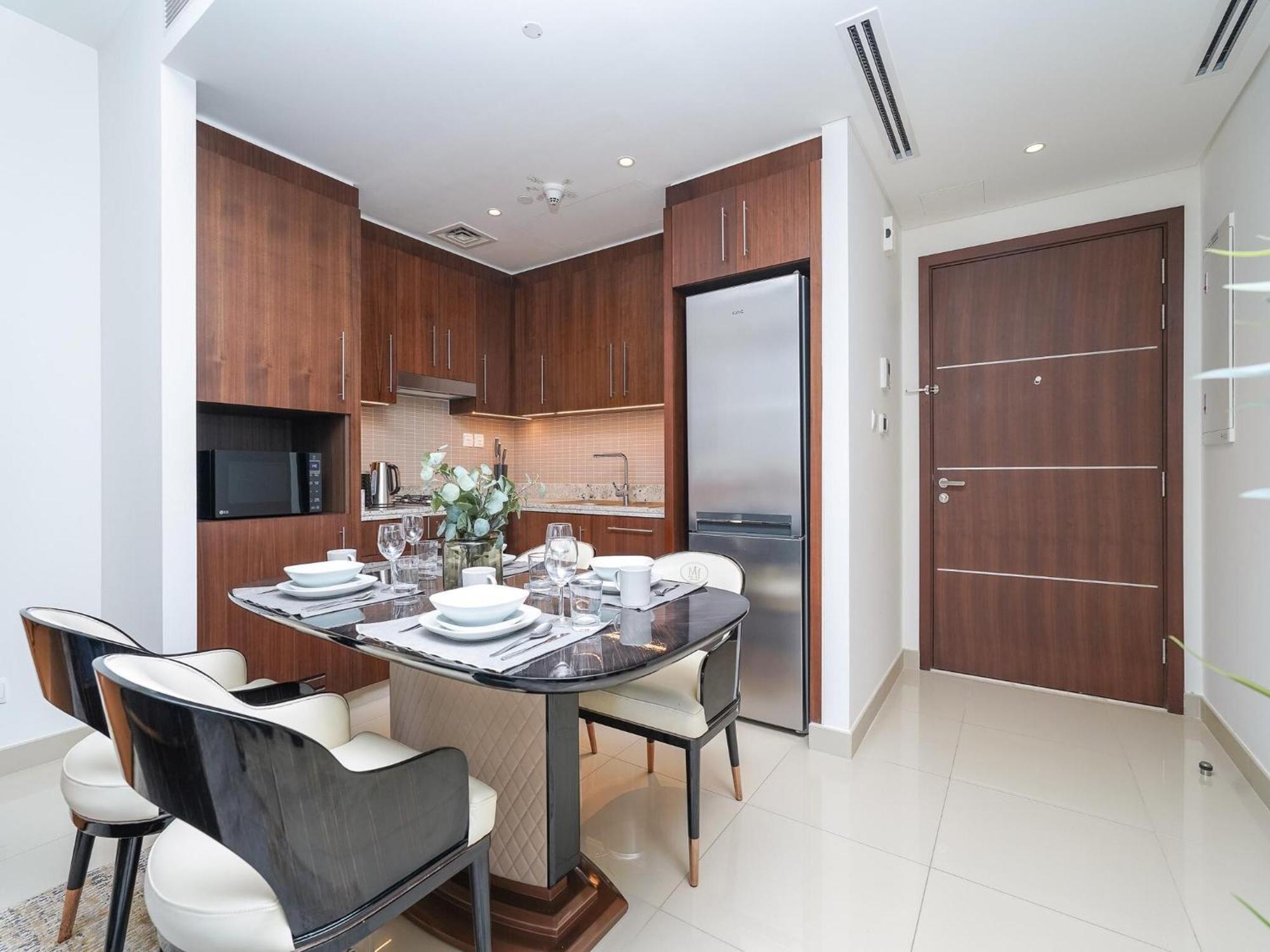 Luxurious Stylish Apartments Across Dubai Mall Burj Khalifa City Views Dış mekan fotoğraf