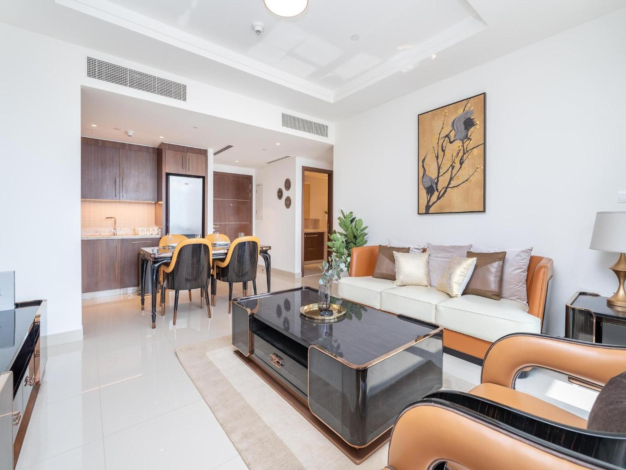 Luxurious Stylish Apartments Across Dubai Mall Burj Khalifa City Views Dış mekan fotoğraf