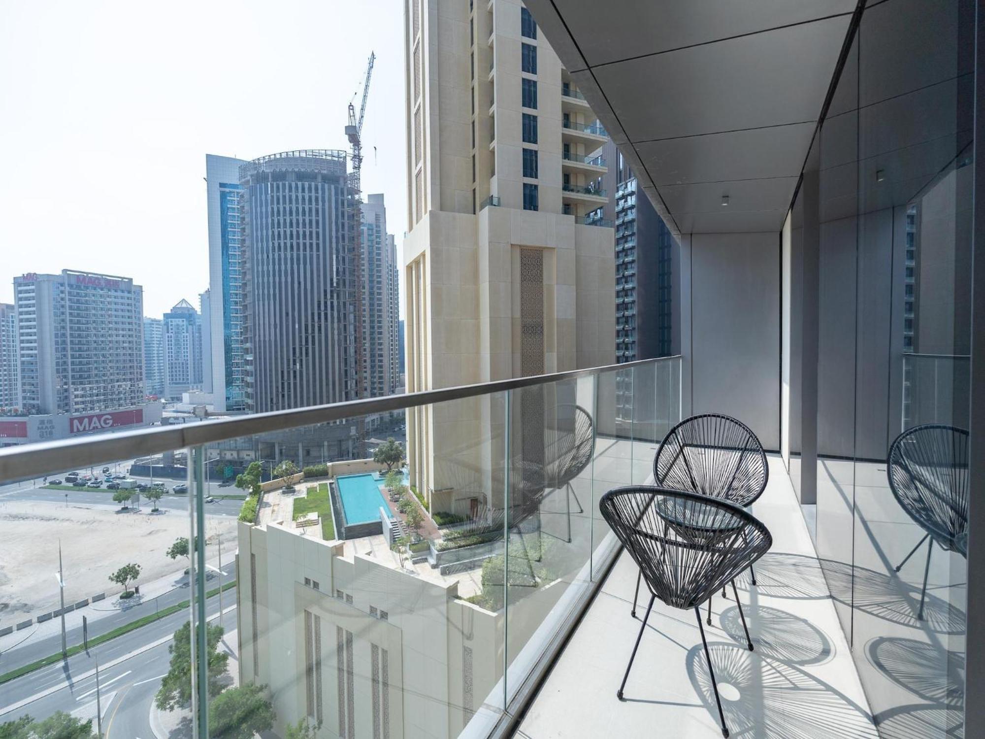 Luxurious Stylish Apartments Across Dubai Mall Burj Khalifa City Views Dış mekan fotoğraf