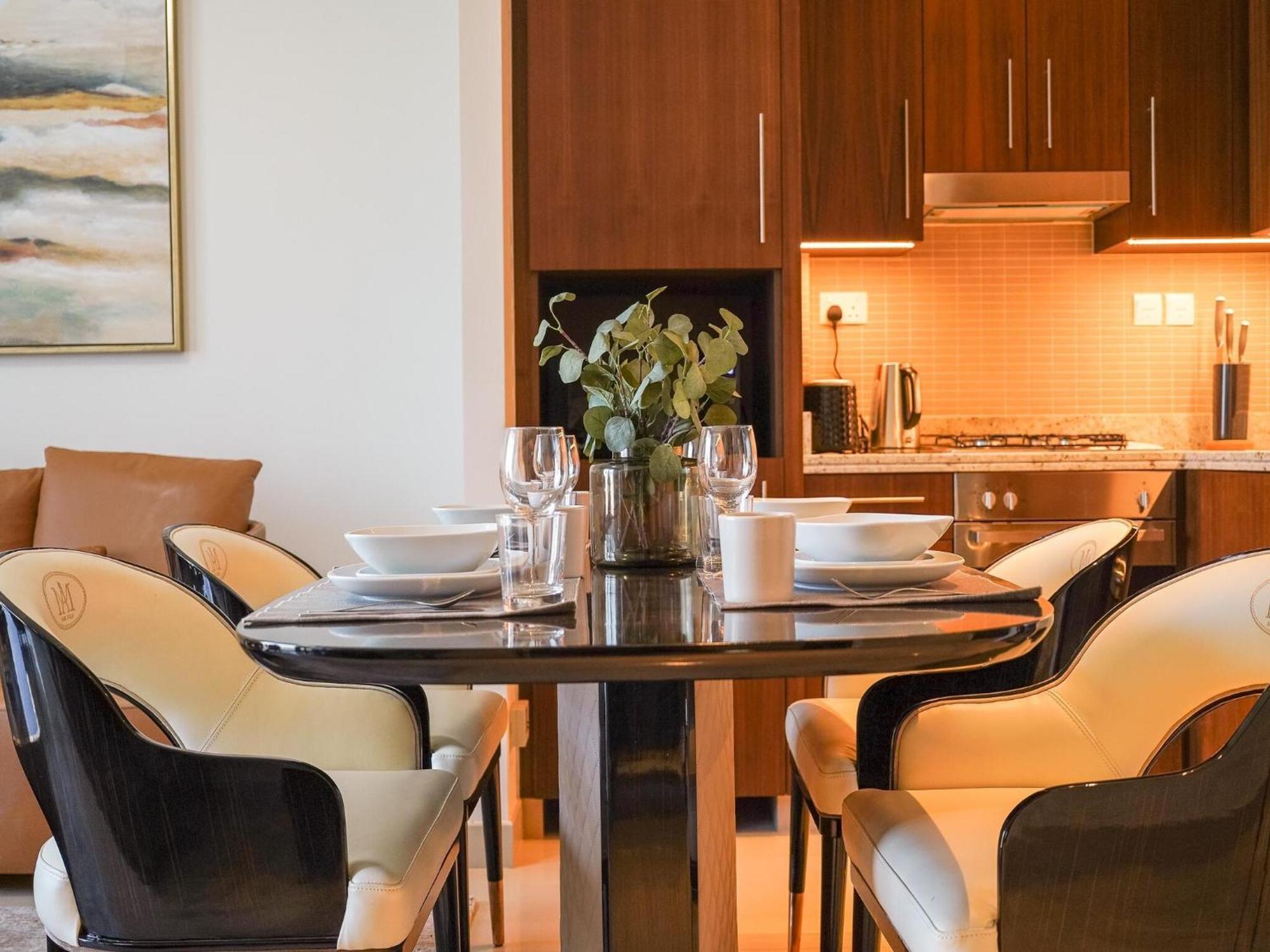 Luxurious Stylish Apartments Across Dubai Mall Burj Khalifa City Views Dış mekan fotoğraf