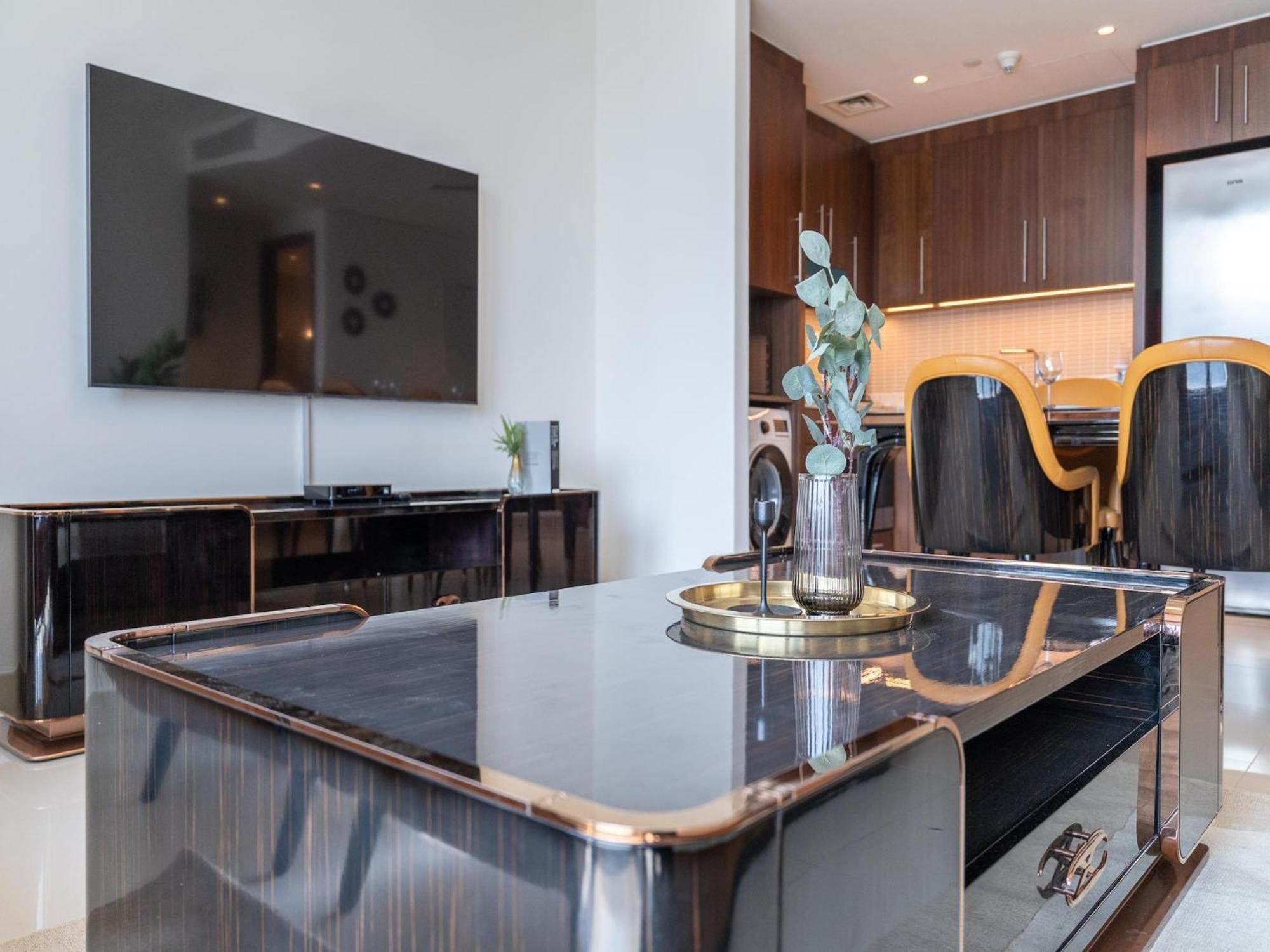 Luxurious Stylish Apartments Across Dubai Mall Burj Khalifa City Views Dış mekan fotoğraf