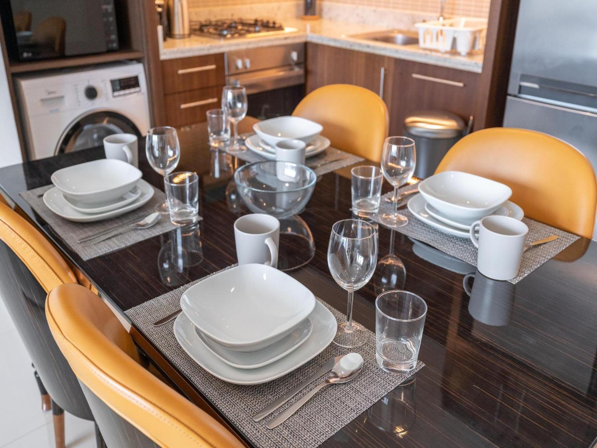 Luxurious Stylish Apartments Across Dubai Mall Burj Khalifa City Views Dış mekan fotoğraf
