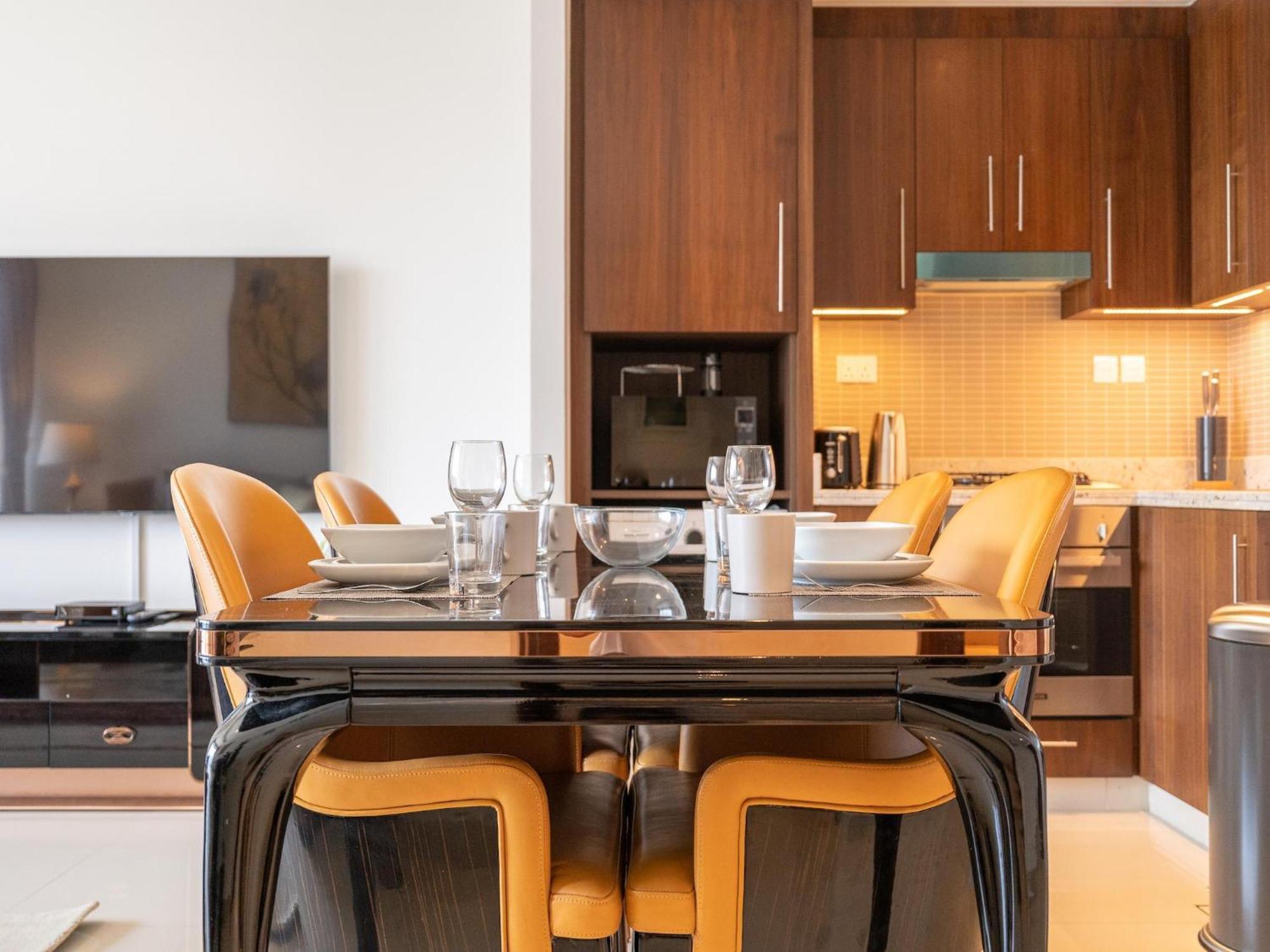 Luxurious Stylish Apartments Across Dubai Mall Burj Khalifa City Views Dış mekan fotoğraf