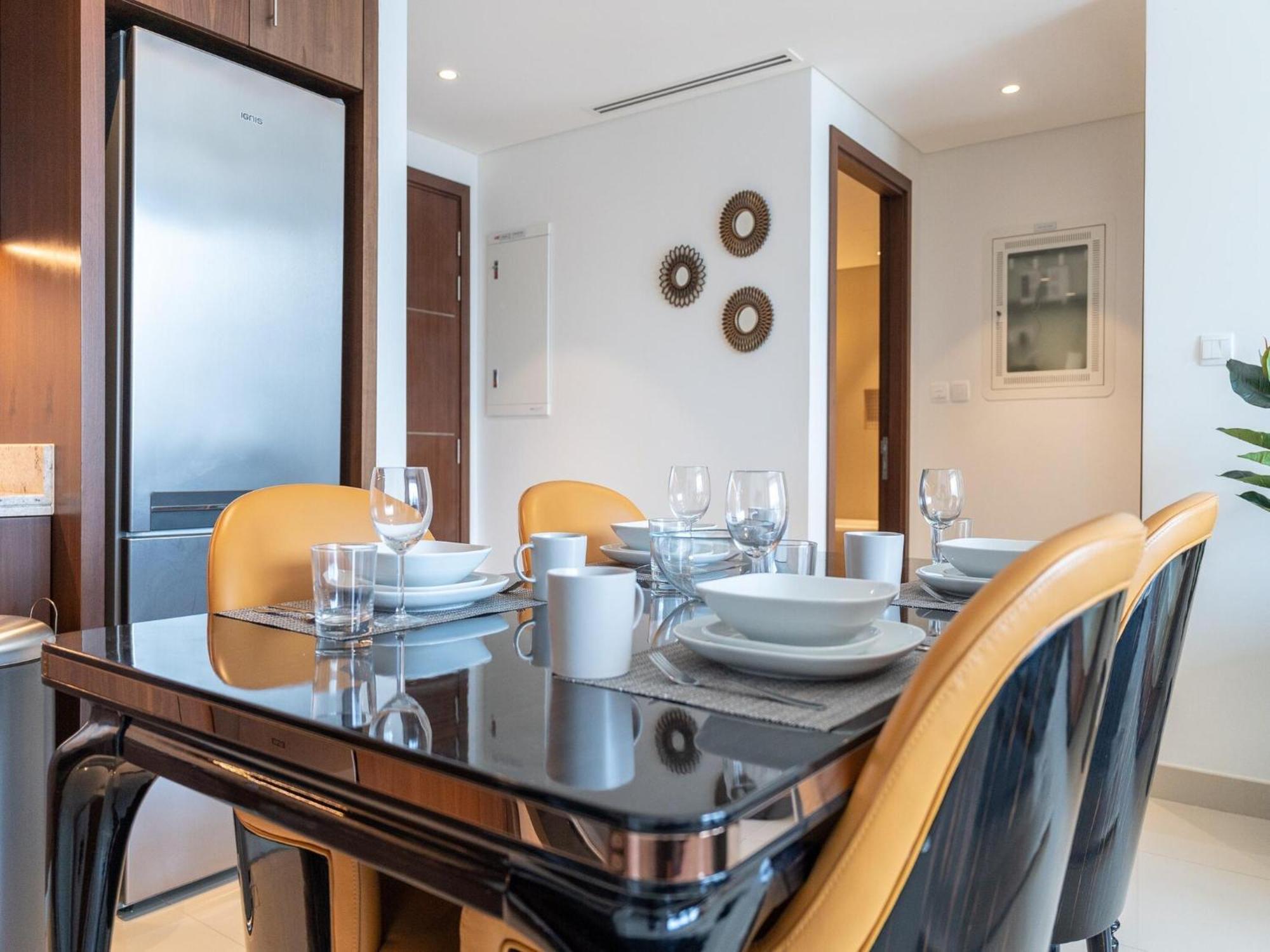 Luxurious Stylish Apartments Across Dubai Mall Burj Khalifa City Views Dış mekan fotoğraf